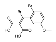 (2,α-dibromo-5-methoxy-benzylidene)-malonic acid结构式