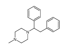 1-(1,2-diphenylethyl)-4-methylpiperazine结构式