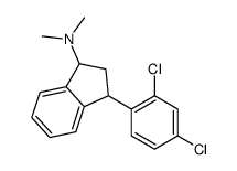N,N-dimethyl-3-(2',4'-dichlorophenyl)indanamine结构式