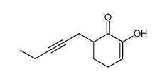 6-(2-pentynyl)-2-hydroxy-2-cyclohexen-1-one结构式