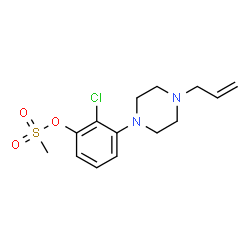 3-(4-ALLYLPIPERAZIN-1-YL)-2-CHLOROPHENYL METHANESULFONATE structure