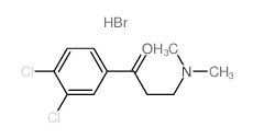 1-(3,4-dichlorophenyl)-3-dimethylamino-propan-1-one结构式