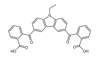 9-ethyl-3,6-bis-(2-carboxy-benzoyl)-carbazole Structure