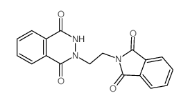 2-[2-(1,3-dioxoisoindol-2-yl)ethyl]-3H-phthalazine-1,4-dione structure