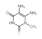 4(1H)-Pyrimidinone,5,6-diamino-2,3-dihydro-1-methyl-2-thioxo- Structure