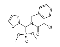 dimethyl [benzyl(chloroacetyl)amino](2-furyl)methylphosphonate结构式