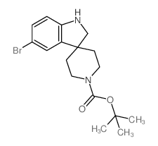 TERT-BUTYL 5-BROMOSPIRO[INDOLINE-3,4'-PIPERIDINE]-1'-CARBOXYLATE Structure