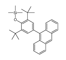 (4-anthracen-9-yl-2,6-ditert-butylphenoxy)-trimethylsilane Structure