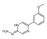 [5-(3-methoxyphenyl)pyrazin-2-yl]hydrazine Structure