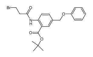tert-butyl 2-(3-bromopropanamido)-5-(phenoxymethyl)benzoate Structure