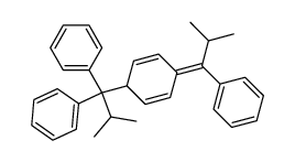 (2-methyl-1-(4-(2-methyl-1-phenylpropylidene)cyclohexa-2,5-dien-1-yl)propane-1,1-diyl)dibenzene Structure