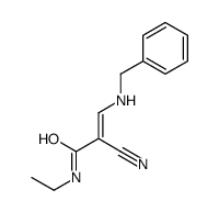 3-(benzylamino)-2-cyano-N-ethylprop-2-enamide Structure