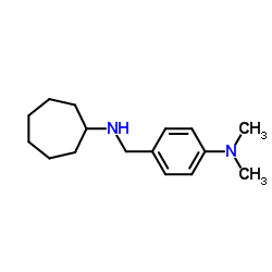 N-(4-(DIMETHYLAMINO)BENZYL)CYCLOHEPTANAMINE结构式