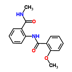 2-Methoxy-N-[2-(methylcarbamoyl)phenyl]benzamide Structure