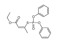 ethyl 3-diphenoxyphosphorylsulfanylbut-2-enoate结构式