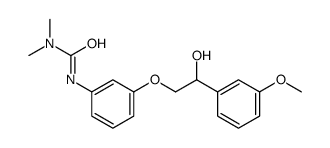 3-[3-[2-hydroxy-2-(3-methoxyphenyl)ethoxy]phenyl]-1,1-dimethylurea结构式