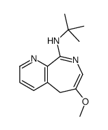 N-tert-butyl-6-methoxy-5H-pyrido[2,3-c]azepin-9-amine Structure