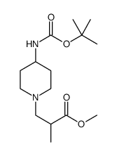 3-(4-BOC-AMINO-PIPERIDIN-1-YL)-2-METHYL-PROPIONICACIDMETHYLESTER Structure