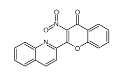 3-nitro-2-quinolin-2-ylchromen-4-one Structure