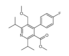 Methyl 2,6-Diisopropyl-4-(4-fluorophenyl)-3-hydroxyMethyl-5-Methoxypyridine-3-carboxylate Structure