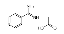 acetic acid,pyridine-4-carboximidamide结构式