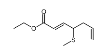 ethyl 4-methylsulfanylhepta-2,6-dienoate Structure