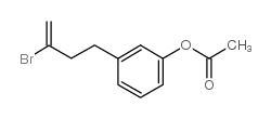 4-(3-ACETOXYPHENYL)-2-BROMO-1-BUTENE结构式