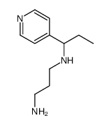 N'-(1-pyridin-4-ylpropyl)propane-1,3-diamine结构式