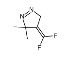 4-(difluoromethylidene)-5,5-dimethyl-3H-pyrazole结构式