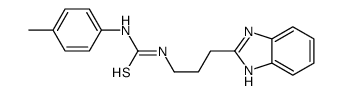 1-[3-(1H-benzimidazol-2-yl)propyl]-3-(4-methylphenyl)thiourea结构式