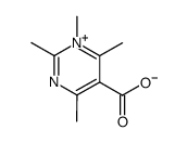 1,2,4,6-tetramethylpyrimidinium-5-carboxylate结构式