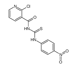 2-chloro-N-((4-nitrophenyl)carbamothioyl)nicotinamide Structure