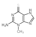 2-amino-3-methyl-7H-purine-6-thione Structure