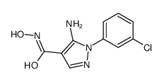 5-amino-1-(3-chlorophenyl)-N-hydroxypyrazole-4-carboxamide结构式