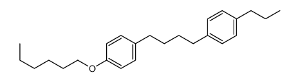 1-hexoxy-4-[4-(4-propylphenyl)butyl]benzene结构式