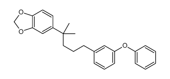 5-[2-methyl-5-(3-phenoxyphenyl)pentan-2-yl]-1,3-benzodioxole Structure