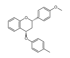 4'-methoxy-4α-p-tolyloxyflavan结构式