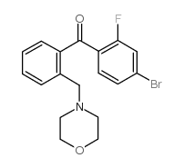 4-BROMO-2-FLUORO-2'-MORPHOLINOMETHYL BENZOPHENONE结构式