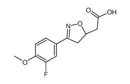 (S)-2-(3-(3-FLUORO-4-METHOXYPHENYL)-4,5-DIHYDROISOXAZOL-5-YL)ACETIC ACID Structure