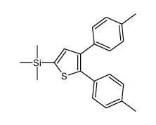 [4,5-bis(4-methylphenyl)thiophen-2-yl]-trimethylsilane结构式