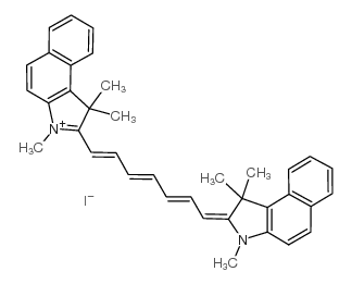 1,1,3-TRIMETHYL-2-(7-(1,1,3-TRIMETHYL-1H-2(3H)-BENZINDOLIDENE)-1,3,5- HEPTATRIENYL)-1H-BENZINDOLIUM IODIDE Structure