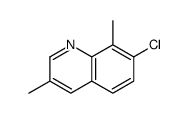 7-chloro-3,8-dimethylquinoline结构式