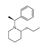 (R)-1-((S)-1-phenylethyl)-2-propylpiperidine结构式