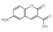 6-amino-2-oxo-chromene-3-carboxylic acid Structure