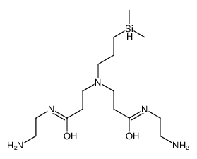N-(2-aminoethyl)-3-[[3-(2-aminoethylamino)-3-oxopropyl]-(3-dimethylsilylpropyl)amino]propanamide结构式