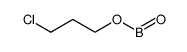 tris-(3-chloro-propyl)-cyclotriboroxane Structure