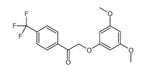 2-(3,5-dimethoxyphenoxy)-1-[4-(trifluoromethyl)phenyl]ethanone结构式