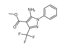 methyl 5-amino-1-phenyl-3-(trifluoromethyl)-1H-pyrazole-4-carboxylate Structure