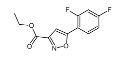 ethyl 5-(2,4-difluorophenyl)-3-isoxazolecarboxylate结构式