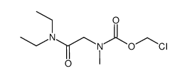 N-(chloromethyloxycarbonyl)sarcosine diethylamide Structure